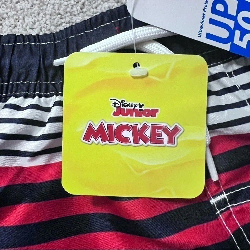NWT Disney Junior Mickey swim trunks with UPF 50+ size 2T